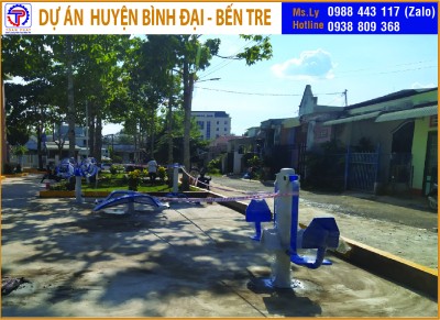 Công trình thiết bị thể thao ngoài trời tại Bình Đại Bến Tre