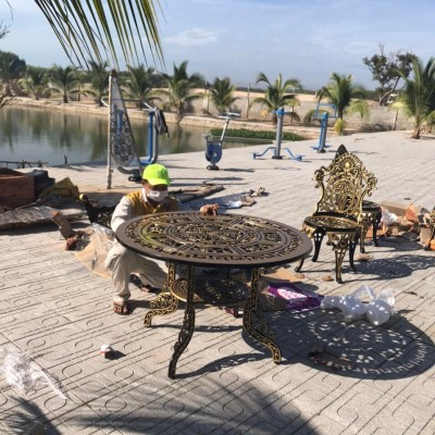Thi công lắp đặt cổng đồng đúc cổng nhôm đúc và cổng gang đúc